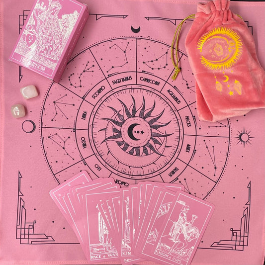Blush Veil Tarot Cloth