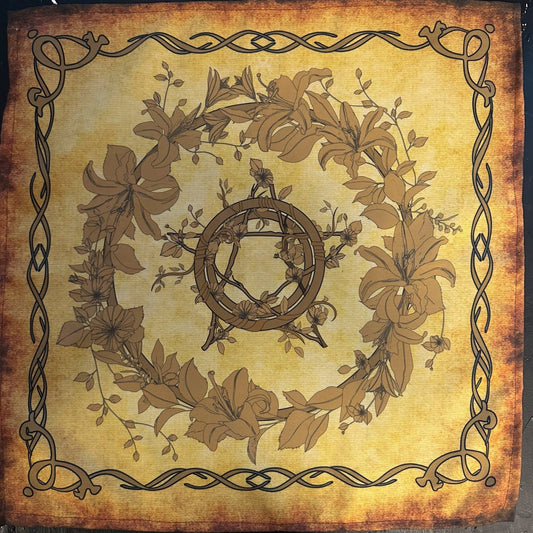 Vintage Tarot Cloth for Sacred Spreads